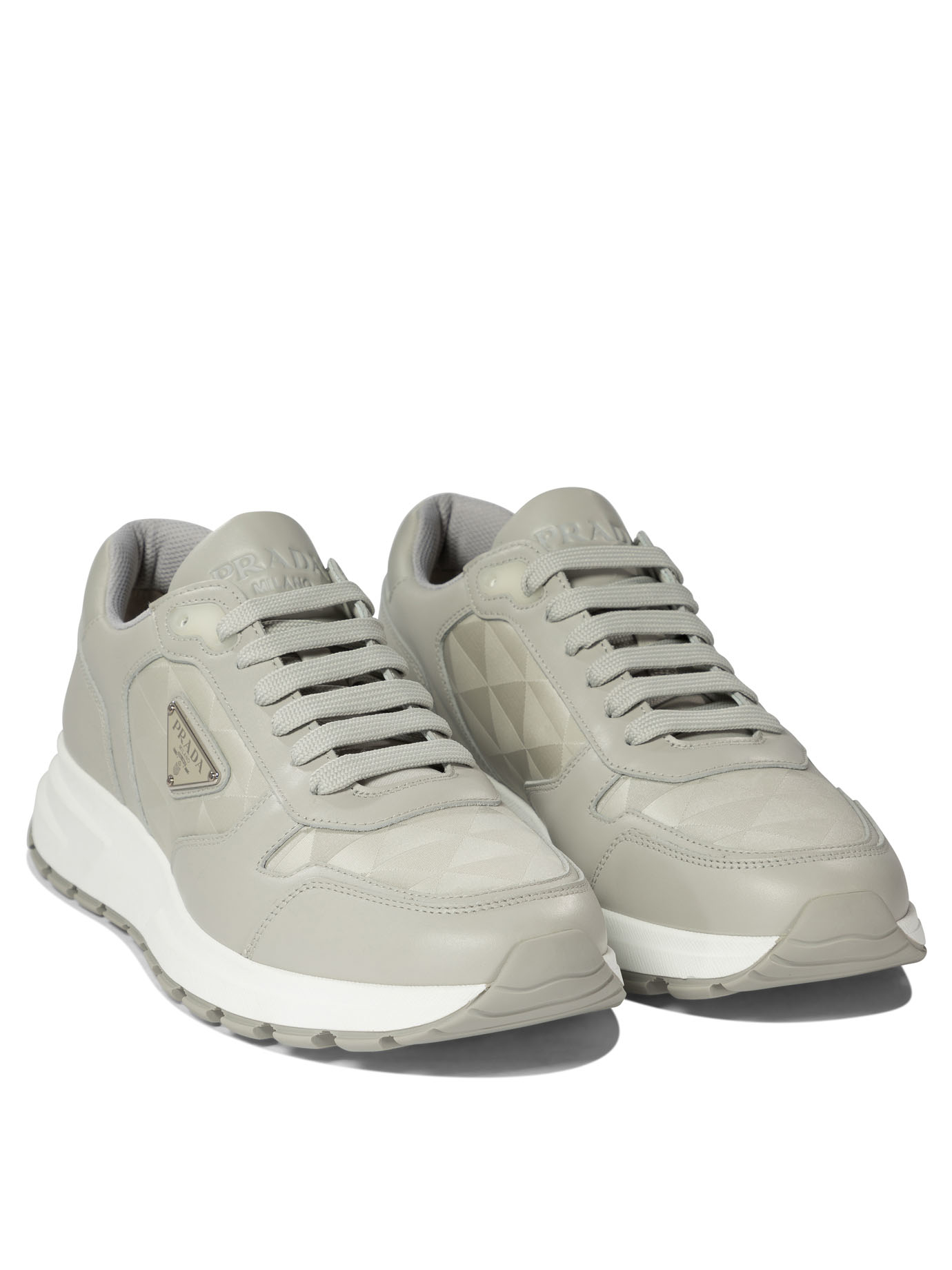 PRADA Prax 01 leather and Re-Nylon sneakers